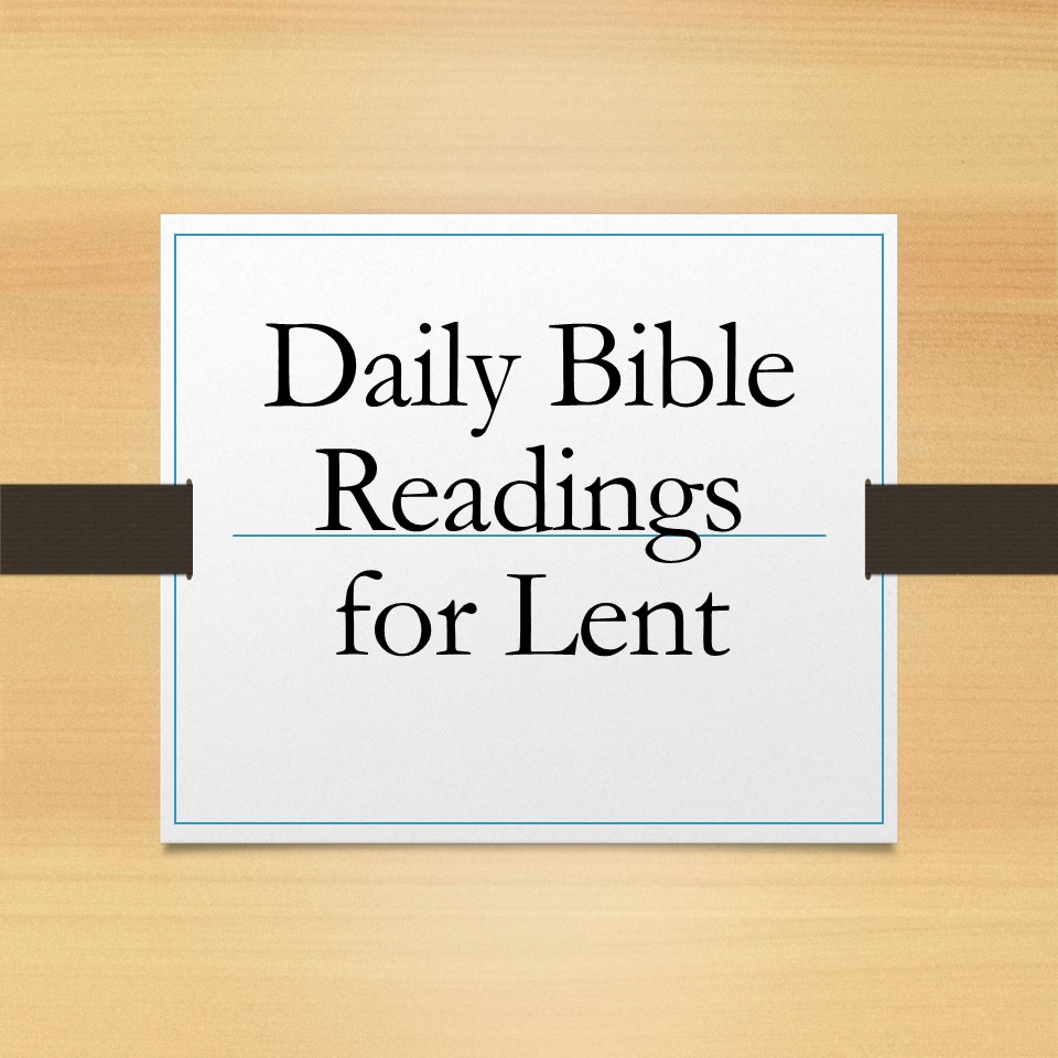 Lent Readings Washington Christian Church